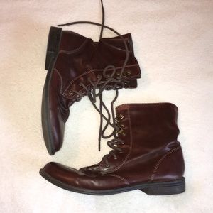 Vintage lace up boots size 7